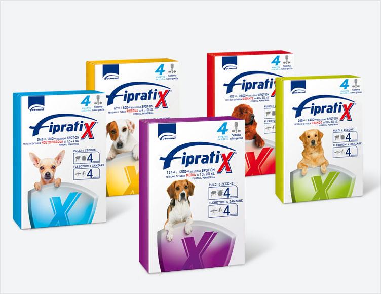 Fipratix® soluzione spot-on per cani di taglia molto piccola (toys), piccola, media, grande, gigante